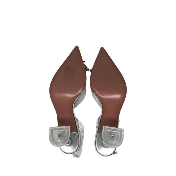 Amina Muaddi Begum Slingback PVC Clear Heel in Transparent - Picture 11 of 12